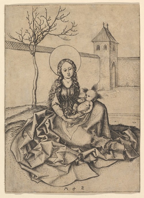 met-drawings-prints - The Madonna and Child in the Courtyard by...