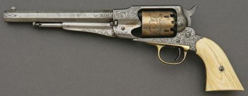 peashooter85 - Engraved Remington New Model Army revolver with...