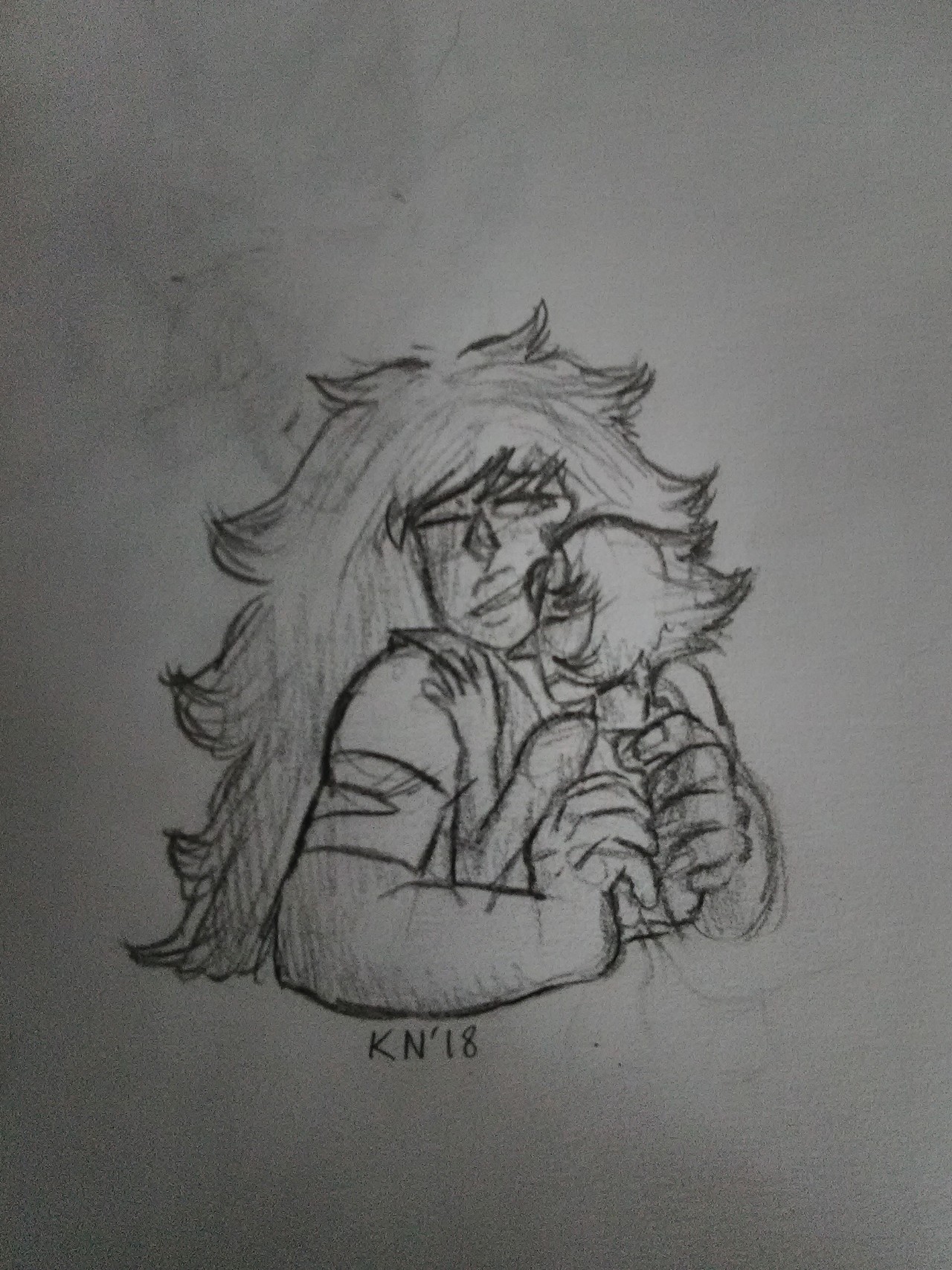 This ship, is honestly _really_ adorable, so here’s a sketch of Jaspearl.