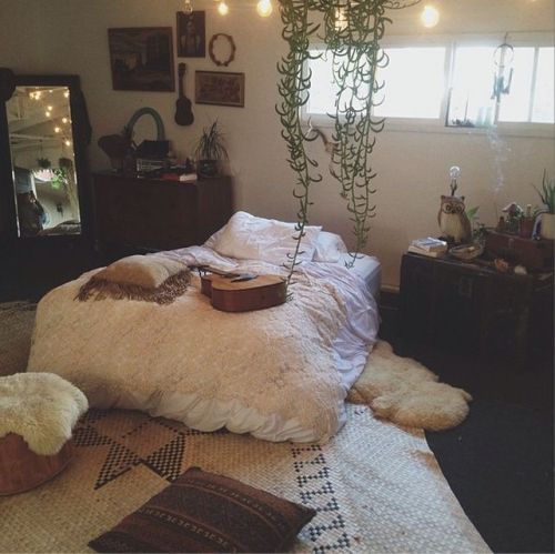 boho bedroom  on Tumblr 