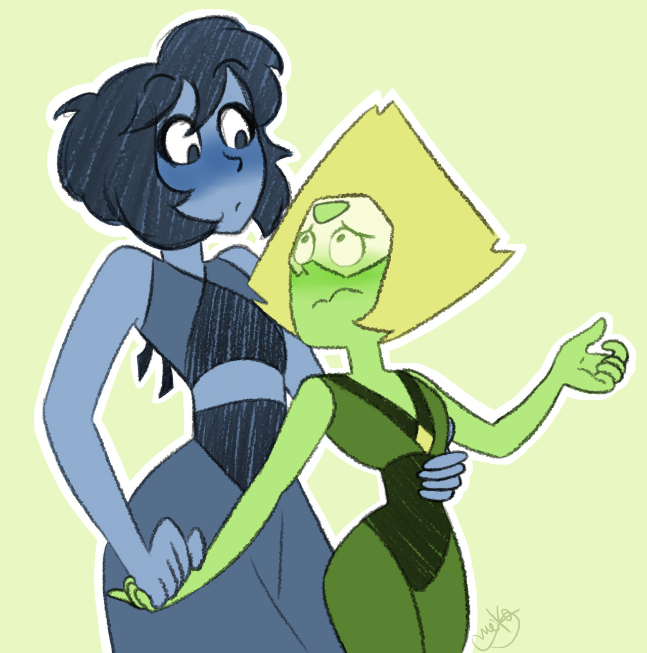 A little Lapidot 💙💚 ‘Cause this two make my heart ache. Who’d you like next? I’ll be reading suggestions. 😙
