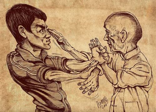 theblindninja - Bruce Lee and Ip Man - 黏手 Sticky Hands by Adam...