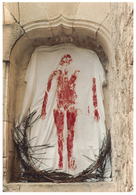 baja-baja:Ana Mendieta,Untitled (from the Silueta series),...
