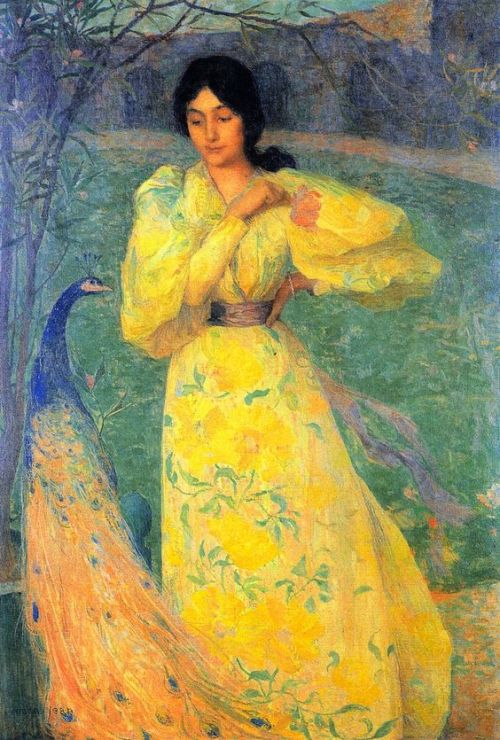 andrei-osipov-ever - artfortheages - Woman with Peacock (also...