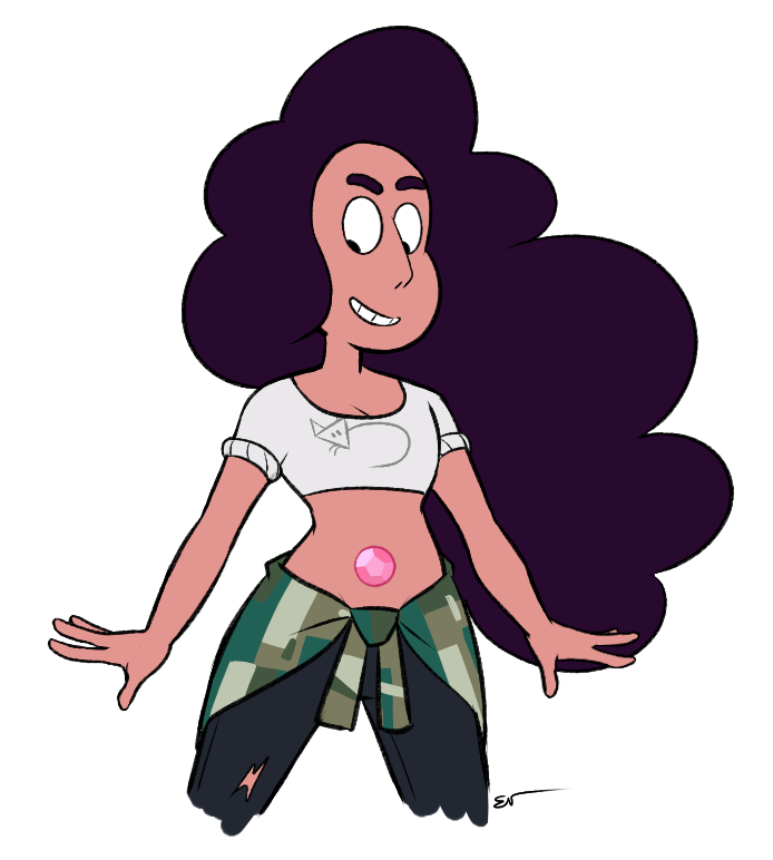 Request for @larevueltamx for stevonnie as mystery girl.

 i really liked drawing this one..