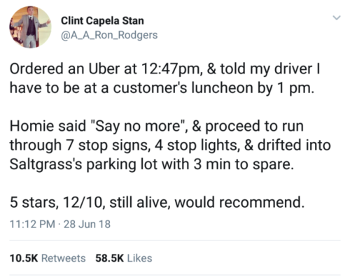 medicallydelicious - whitepeopletwitter - When you order an Uber...