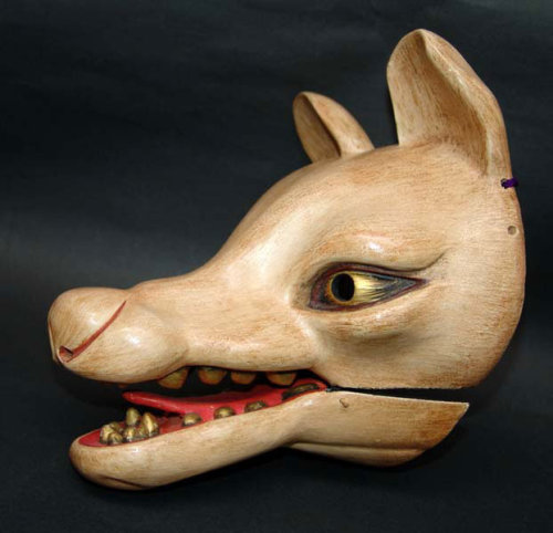 archive-of-masks - Antique Japanese Fox (Kitsune) Mask(via Rare!...