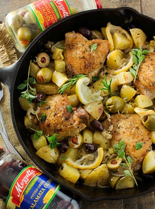 intensefoodcravings - One Pan Mediterranean Braised Chicken with...