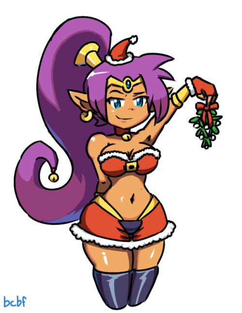 bluecollectorbananafan - Sexy Shantae Santa outfit