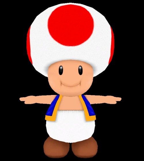 suppermariobroth:Since Toad’s arms are too short to correctly...