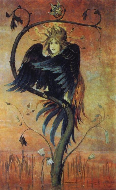 viktor-vasnetsov - Gamaun, The prophetic bird, 1897, Viktor...