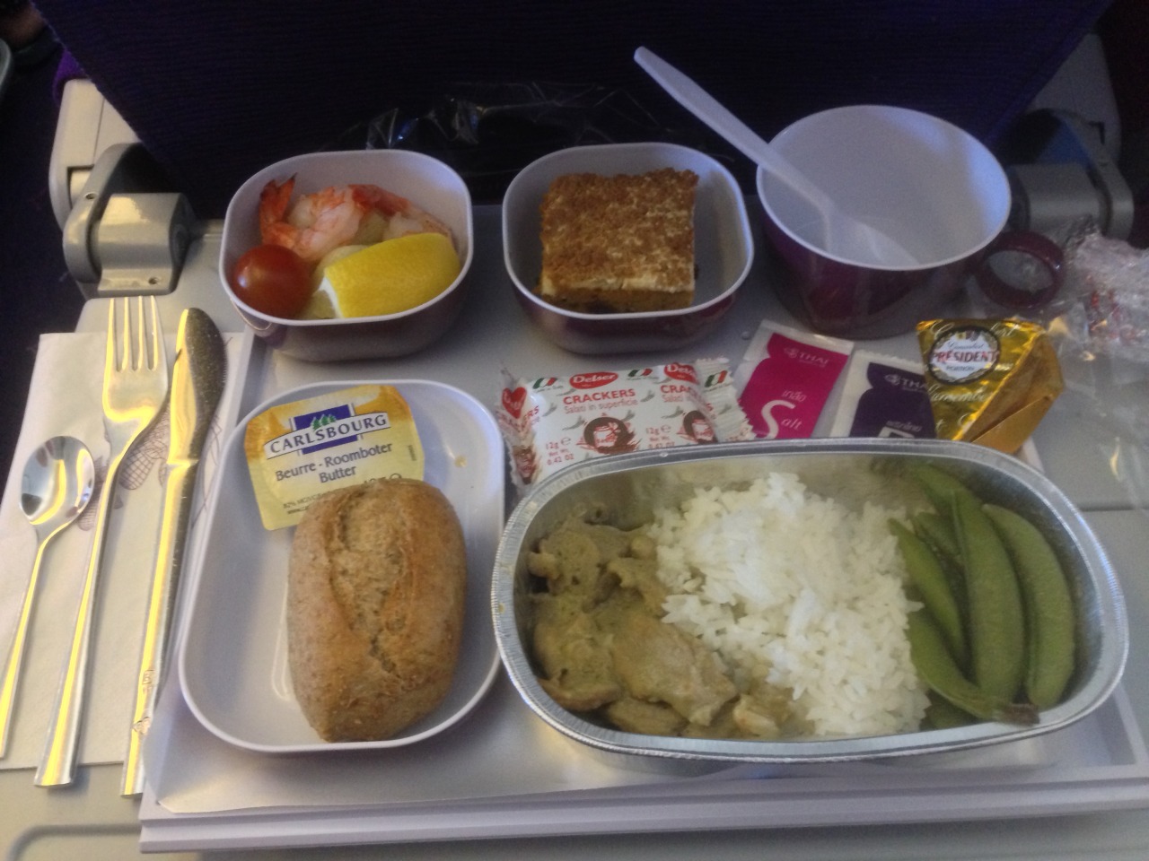 Airwaysfoodie • With Thai Airways from Brussels to Bangkok
