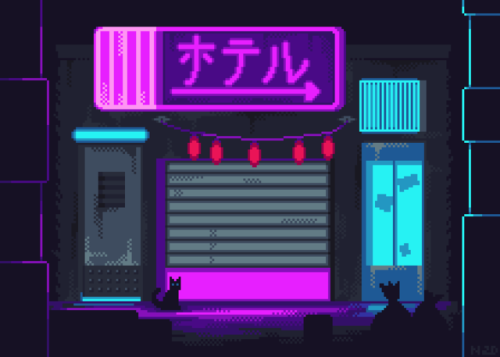 chillxpanic:Love this Pixel art by @norma2d Music: Childish...