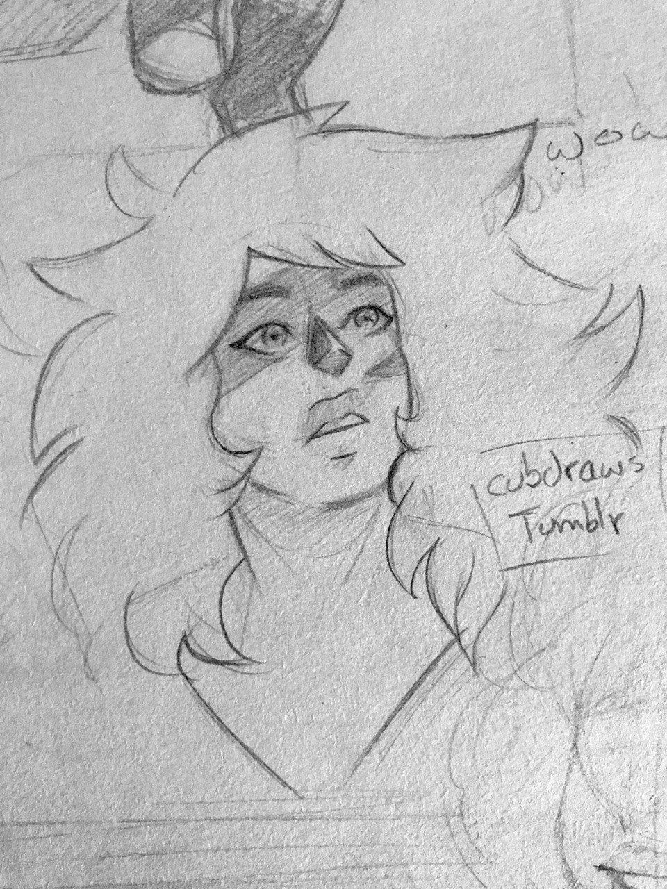 I found an unfinished short comic and I think this is my favorite doodle of jasper I’ve ever made