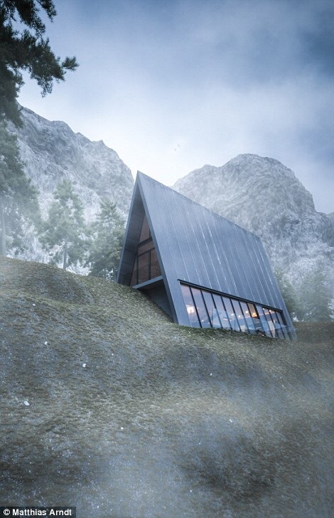 prefabnsmallhomes - Triangle Cliff House (concept design) by...