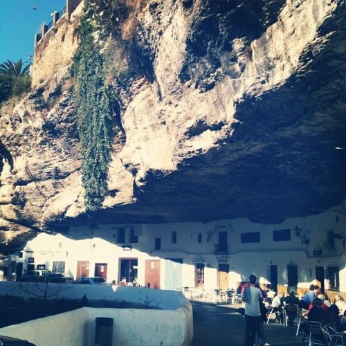 coolthingoftheday - The people in the town of Setenil de las...