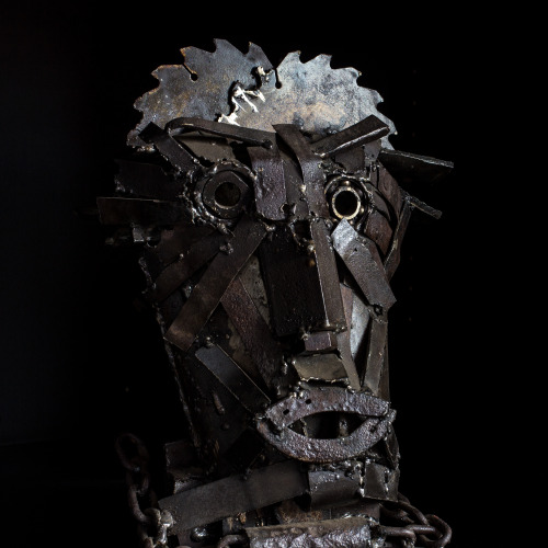 Metal sculptures made by prisoners in a soldering / art...