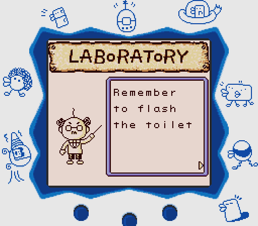 obscurevideogames - “Remember to flash the toilet” - Tamagotchi...
