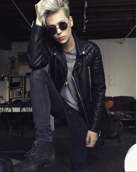 androgynous model on Tumblr