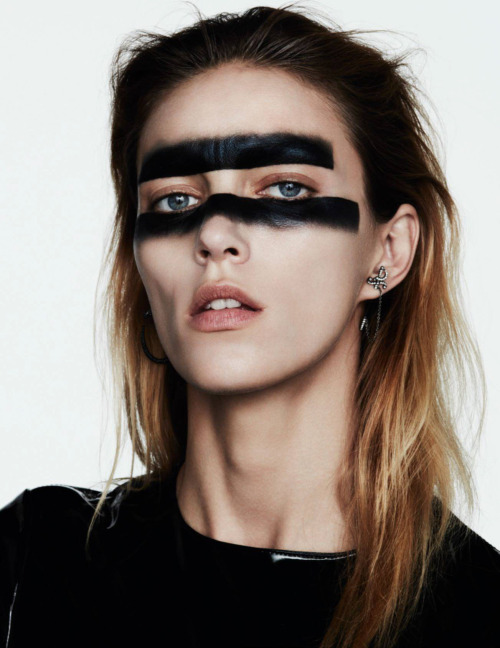 midnight-charm:Anja Rubik photographed by Ben Hassett for...