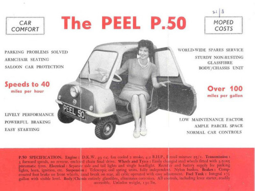 my-retro-vintage - Peel P50   1962