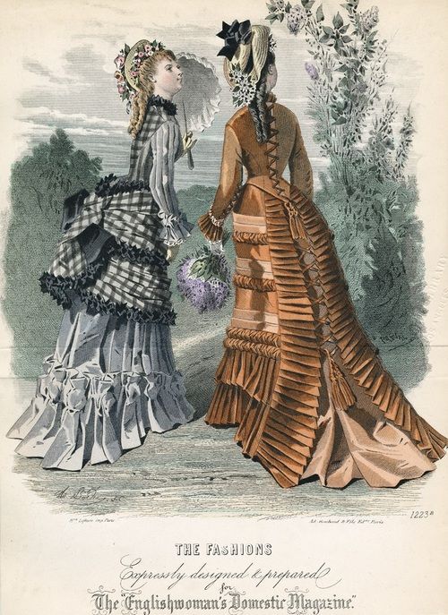 shewhoworshipscarlin - Fashion plate, 1875, England.