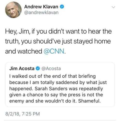 jewishpolitics - angrybell - rightsmarts - Jim Acosta is admitted...