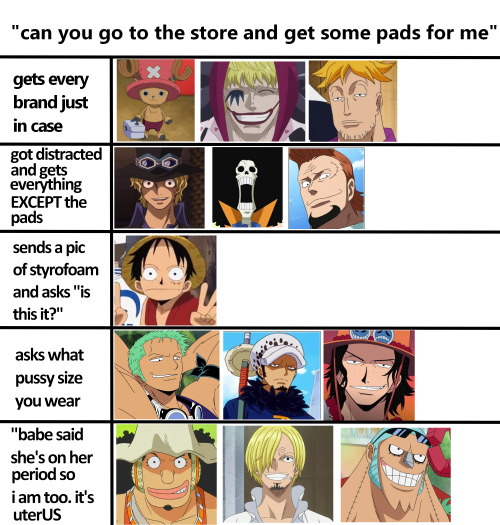 baristabomb - luffy gets a whole spot to himself 