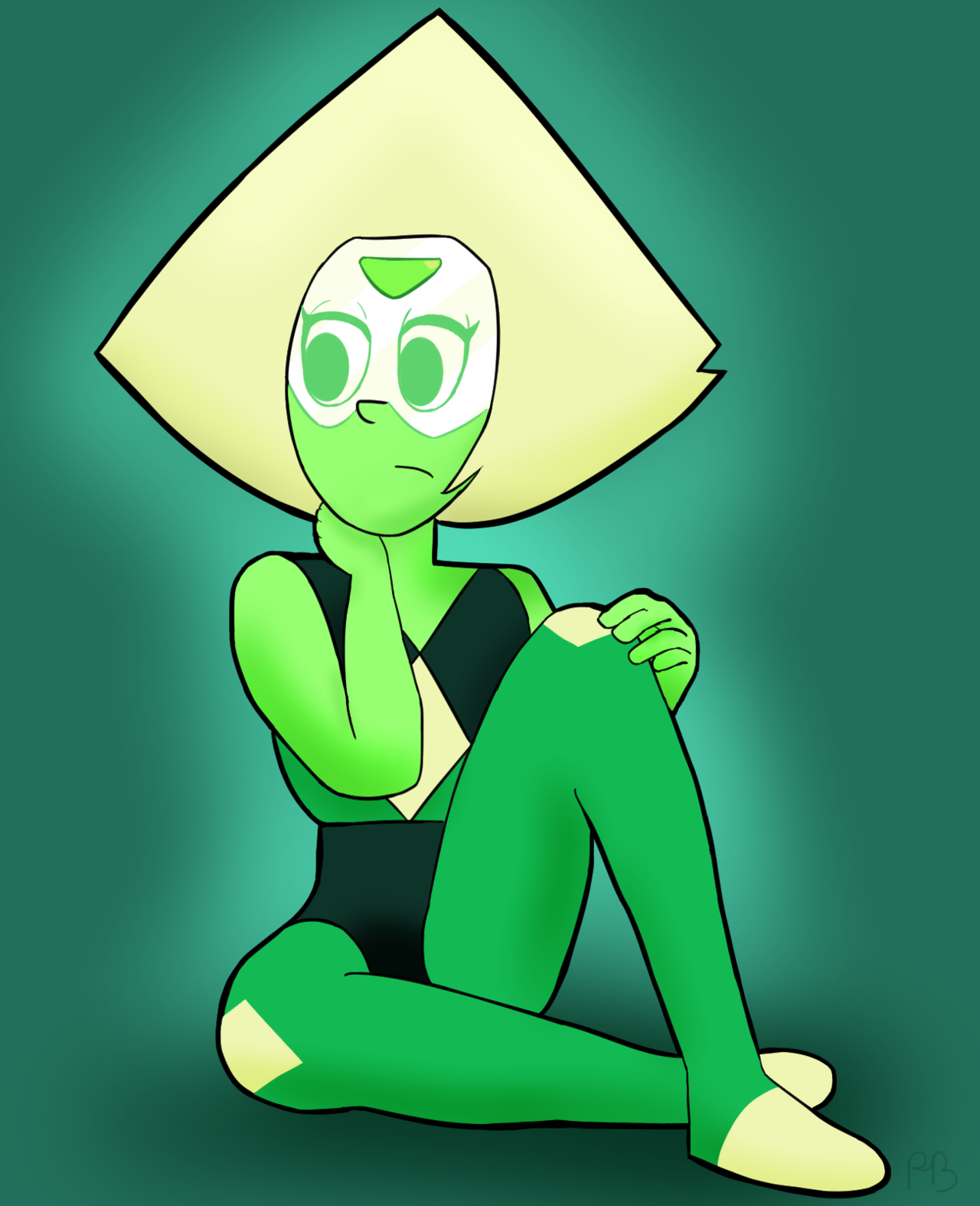 My second drawing of 2017, The Great and Lovable Peridot !
