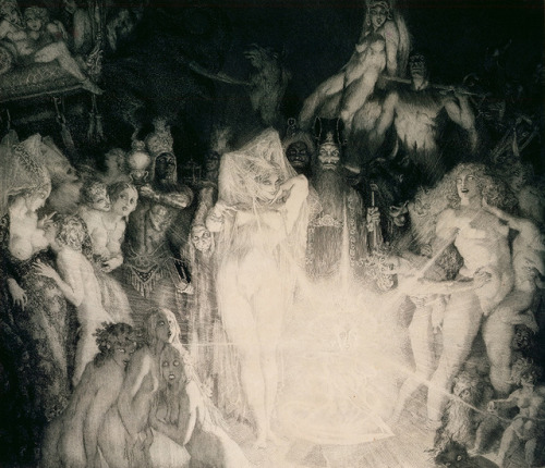the-cinder-fields - Norman Lindsay, Enter the Magicians, 1927