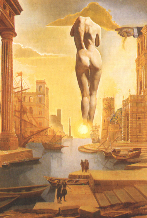 surrealism-love - Dali’s Hand Drawing Back the Golden Fleece in...