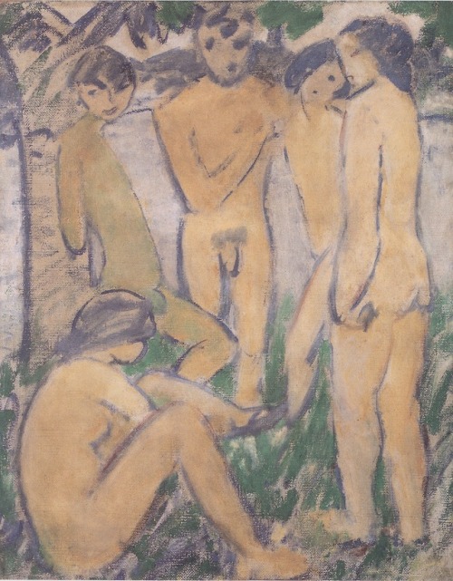 expressionism-art - Fünf Akte Am Wasser, 1911, Otto MuellerSize - ...