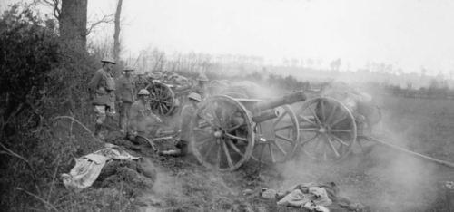 greatwar-1914 - British artillery during Operation Georgette,...