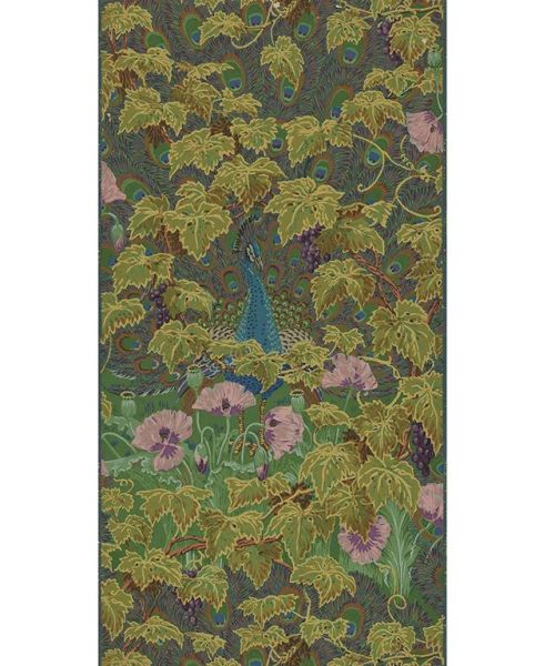 indigodreams - Peacock Garden wallpaper was designed by Walter...