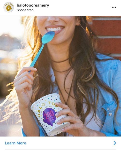 Look for me on these @halotopcreamery sponsored ads! 