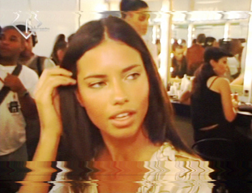 unpoly - adriana lima being interviewed at fashion week by fashion...