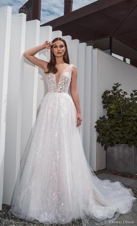 (via Crystal Design 2019 Wedding Dresses — “The Icon” Bridal...
