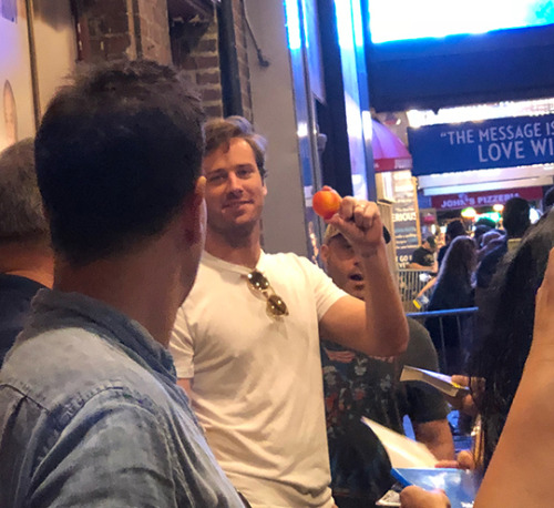 littlelovebomb - Armie’s after SWM’s second showing on 7.8.18