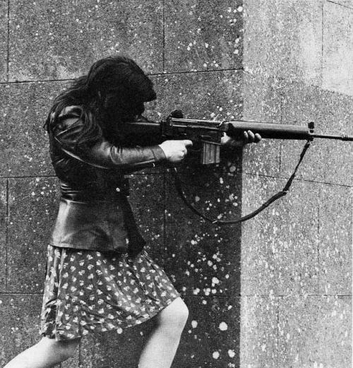 historicaltimes - Female IRA Volunteer, 1970. via reddit