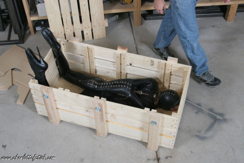 slavegirldiana - These crates are designed for shipping a girl...