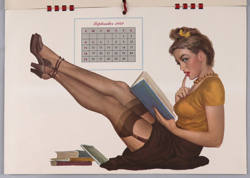 notpulpcovers - 1949 DeLuxe Esquire Girl Calendar, illustrated by...