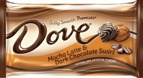 DOVE® PROMISES® Silky
Smooth Mocha Latte &
Dark Chocolate Swirl
View Nutritional Information