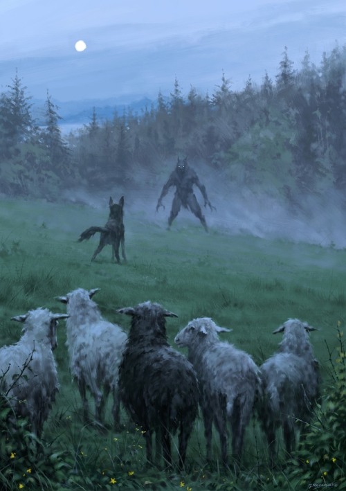 morbidfantasy21 - Faithful shepherd’s dog by JakubRozalski