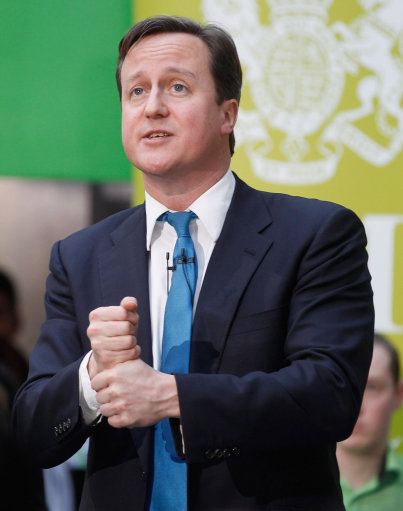 David Cameron demonstrates how to wank off another guy in front...