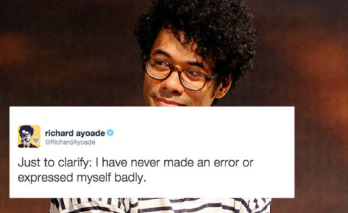 buzzfeeduk - Times Richard Ayoade’s Tweets Were Actually Genius