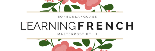 bonbonlanguage - hi everyone! i made a french masterpost about a...