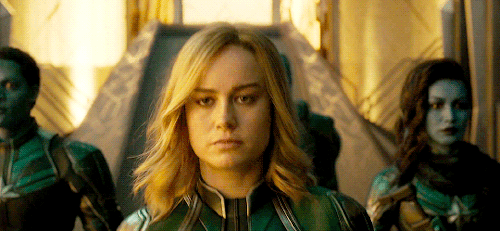 marveladdicts - Brie Larson as Carol Danvers and Jude Law as...
