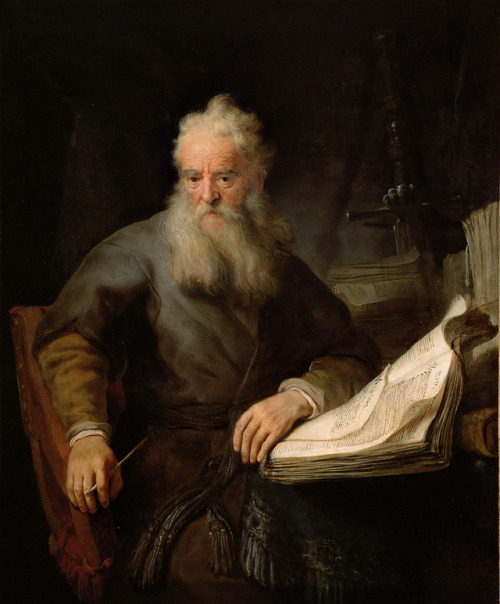 lionofchaeronea:The Apostle Paul, Rembrandt, ca. 1633