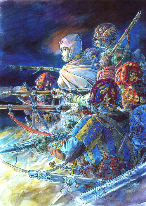 ekugen - Illustration by Hayao Miyazaki for Nausicaä of the...