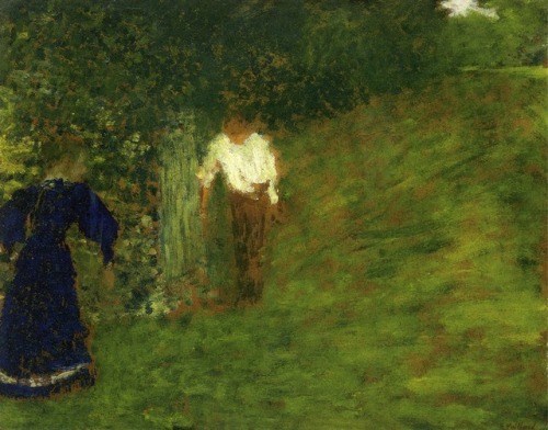Man and Woman beneath a Tree, Edouard VuillardMedium: oil,board